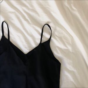 SOLD//Tshirt insert cami dress black